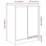 Zapatero gris Sonoma 57x34x76 cm madera de ingeniería de , Zapateros y organizadores de calzado - Ref: Foro24-861873, Precio:...