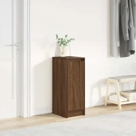 Zapatero de madera de roble marrón 29,5x34x76 cm de , Zapateros y organizadores de calzado - Ref: Foro24-861865, Precio: 53,1...