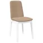 Sillas de comedor con cojines 2uds madera maciza blanco caucho de , Sillas de comedor - Ref: Foro24-4102447, Precio: 122,78 €...