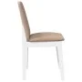 Sillas de comedor con cojines 2uds madera maciza blanco caucho de , Sillas de comedor - Ref: Foro24-4102447, Precio: 122,78 €...