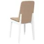 Sillas de comedor con cojines 2uds madera maciza blanco caucho de , Sillas de comedor - Ref: Foro24-4102447, Precio: 122,78 €...