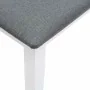 Banco 110 cm madera maciza caucho blanco by , Dining and kitchen benches - Ref: Foro24-4102606, Price: 76,76 €, Discount: %