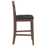 Taburetes de bar con cojines 2 uds madera maciza marrón caucho de , Taburetes de cocina - Ref: Foro24-4102556, Precio: 142,94...