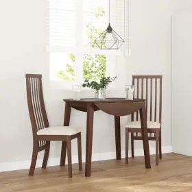 Sillas de comedor con cojines 2 uds madera maciza marrón caucho by , dining chairs - Ref: Foro24-4102453, Price: 145,65 €, Di...