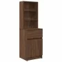 Mesilla de noche roble marrón 39x35x125 cm madera de ingeniería by , Nightstands - Ref: Foro24-861316, Price: 70,70 €, Discou...