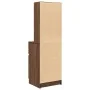 Mesilla de noche roble marrón 39x35x125 cm madera de ingeniería by , Nightstands - Ref: Foro24-861316, Price: 70,70 €, Discou...