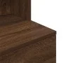 Mesilla de noche roble marrón 39x35x125 cm madera de ingeniería by , Nightstands - Ref: Foro24-861316, Price: 70,70 €, Discou...