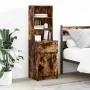 Mesilla de noche roble ahumado 39x35x125 cm Madera ingeniería de , Mesitas de noche - Ref: Foro24-861314, Precio: 68,86 €, De...