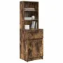 Mesilla de noche roble ahumado 39x35x125 cm Madera ingeniería de , Mesitas de noche - Ref: Foro24-861314, Precio: 68,86 €, De...