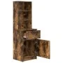 Mesilla de noche roble ahumado 39x35x125 cm Madera ingeniería de , Mesitas de noche - Ref: Foro24-861314, Precio: 68,86 €, De...