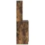 Mesilla de noche roble ahumado 39x35x125 cm Madera ingeniería de , Mesitas de noche - Ref: Foro24-861314, Precio: 68,86 €, De...