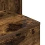 Mesilla de noche roble ahumado 39x35x125 cm Madera ingeniería de , Mesitas de noche - Ref: Foro24-861314, Precio: 68,86 €, De...