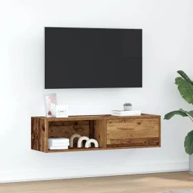 Mueble para TV madera contrachapada envejecida 100x31x25,5 cm de , Muebles TV - Ref: Foro24-861486, Precio: 57,21 €, Descuent...