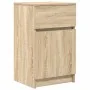 Mesilla de noche roble Sonoma 39x35x65 cm Madera de ingeniería de , Mesitas de noche - Ref: Foro24-861323, Precio: 50,59 €, D...