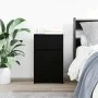 Mesilla de noche de madera de ingeniería negra 39x35x65 cm von , Nachttische - Ref: Foro24-861321, Preis: 53,31 €, Rabatt: %