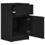 Mesilla de noche de madera de ingeniería negra 39x35x65 cm von , Nachttische - Ref: Foro24-861321, Preis: 53,31 €, Rabatt: %