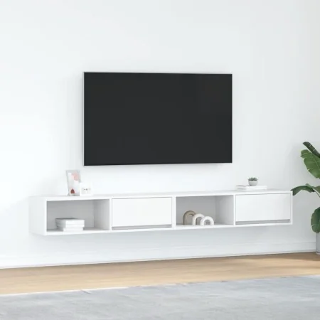 Muebles de TV 2 uds Blanco 100x31x25,5 cm Madera de ingeniería de , Muebles TV - Ref: Foro24-861473, Precio: 93,90 €, Descuen...