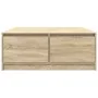 Mesa de centro con cajones roble Sonoma 100x100x40 cm de , Mesas de centro - Ref: Foro24-3328401, Precio: 164,81 €, Descuento: %