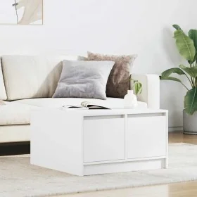 Mesa de centro con cajones blanca 70,5x70x40 cm de , Mesas de centro - Ref: Foro24-3328408, Precio: 104,67 €, Descuento: %