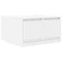 Mesa de centro con cajones blanca 70,5x70x40 cm de , Mesas de centro - Ref: Foro24-3328408, Precio: 104,67 €, Descuento: %