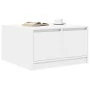 Mesa de centro con cajones blanca 70,5x70x40 cm de , Mesas de centro - Ref: Foro24-3328408, Precio: 104,67 €, Descuento: %