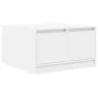 Mesa de centro con cajones blanca 70,5x70x40 cm de , Mesas de centro - Ref: Foro24-3328408, Precio: 104,67 €, Descuento: %