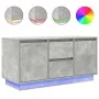 Mueble de TV con luces LED gris hormigón 100x41x50 cm de , Muebles TV - Ref: Foro24-861412, Precio: 103,37 €, Descuento: %