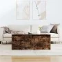 Mesa de centro con cajones roble ahumado 100x100x40 cm de , Mesas de centro - Ref: Foro24-3328403, Precio: 165,33 €, Descuent...
