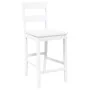 Taburetes de bar 2 uds madera maciza blanca caucho de , Taburetes de cocina - Ref: Foro24-4102561, Precio: 144,96 €, Descuent...