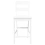 Taburetes de bar 2 uds madera maciza blanca caucho de , Taburetes de cocina - Ref: Foro24-4102561, Precio: 144,96 €, Descuent...