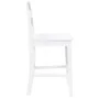 Taburetes de bar 2 uds madera maciza blanca caucho de , Taburetes de cocina - Ref: Foro24-4102561, Precio: 144,96 €, Descuent...