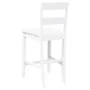 Taburetes de bar 2 uds madera maciza blanca caucho de , Taburetes de cocina - Ref: Foro24-4102561, Precio: 144,96 €, Descuent...