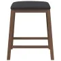 Sillas de bar con cojines 2 uds madera maciza marrón caucho de , Taburetes de cocina - Ref: Foro24-4102577, Precio: 103,37 €,...
