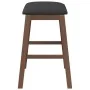 Sillas de bar con cojines 2 uds madera maciza marrón caucho de , Taburetes de cocina - Ref: Foro24-4102577, Precio: 103,37 €,...