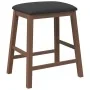 Sillas de bar con cojines 2 uds madera maciza marrón caucho de , Taburetes de cocina - Ref: Foro24-4102577, Precio: 103,37 €,...