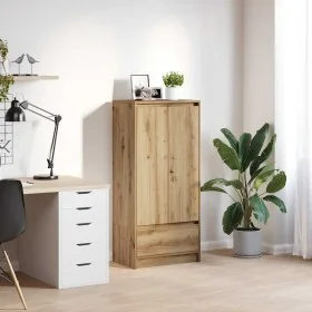 Armario con cajón roble Artisan 55,5x34x119,5 cm by , Sideboards - Ref: Foro24-861651, Price: 91,65 €, Discount: %