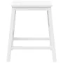 Sillas de bar 2 uds madera maciza blanca caucho de , Taburetes de cocina - Ref: Foro24-4102582, Precio: 106,66 €, Descuento: %