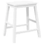 Sillas de bar 2 uds madera maciza blanca caucho de , Taburetes de cocina - Ref: Foro24-4102582, Precio: 106,66 €, Descuento: %