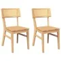 Sillas de comedor 2 unidades madera maciza de caucho de , Sillas de comedor - Ref: Foro24-4102464, Precio: 168,19 €, Descuent...