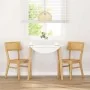 Sillas de comedor 2 unidades madera maciza de caucho de , Sillas de comedor - Ref: Foro24-4102464, Precio: 168,19 €, Descuent...