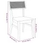 Sillas de comedor 2 unidades madera maciza de caucho de , Sillas de comedor - Ref: Foro24-4102464, Precio: 168,19 €, Descuent...