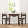 Sillas de comedor con cojines 2 uds madera maciza marrón caucho de , Sillas de comedor - Ref: Foro24-4102418, Precio: 78,06 €...