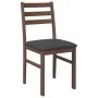 Sillas de comedor con cojines 2 uds madera maciza marrón caucho de , Sillas de comedor - Ref: Foro24-4102418, Precio: 78,06 €...