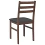 Sillas de comedor con cojines 2 uds madera maciza marrón caucho de , Sillas de comedor - Ref: Foro24-4102418, Precio: 78,06 €...