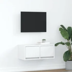 Mueble de TV de madera de ingeniería blanco 60x31x25,5 cm de , Muebles TV - Ref: Foro24-861490, Precio: 47,18 €, Descuento: %