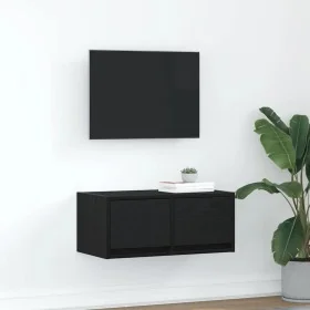 Mueble de TV madera de ingeniería roble negro 60x31x25,5 cm de , Muebles TV - Ref: Foro24-861492, Precio: 47,50 €, Descuento: %