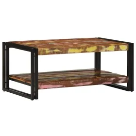 Mesa de centro multicolor 90x50x38 cm madera maciza reciclada de , Mesas de centro - Ref: Foro24-4102717, Precio: 115,39 €, D...