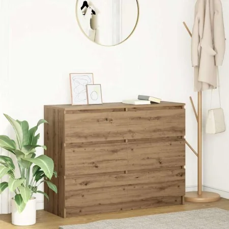 Aparador Artisan Roble 100x35x76 cm Madera de ingeniería de , Aparadores - Ref: Foro24-3328506, Precio: 143,77 €, Descuento: %