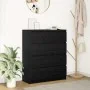 Aparador de madera de roble negro 80x35x99 cm de , Aparadores - Ref: Foro24-3328481, Precio: 133,96 €, Descuento: %
