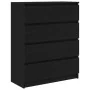 Aparador de madera de roble negro 80x35x99 cm de , Aparadores - Ref: Foro24-3328481, Precio: 133,96 €, Descuento: %
